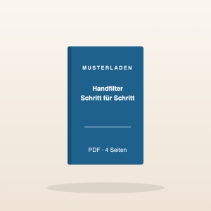 Brühanleitung „Handfilter Schritt für Schritt“