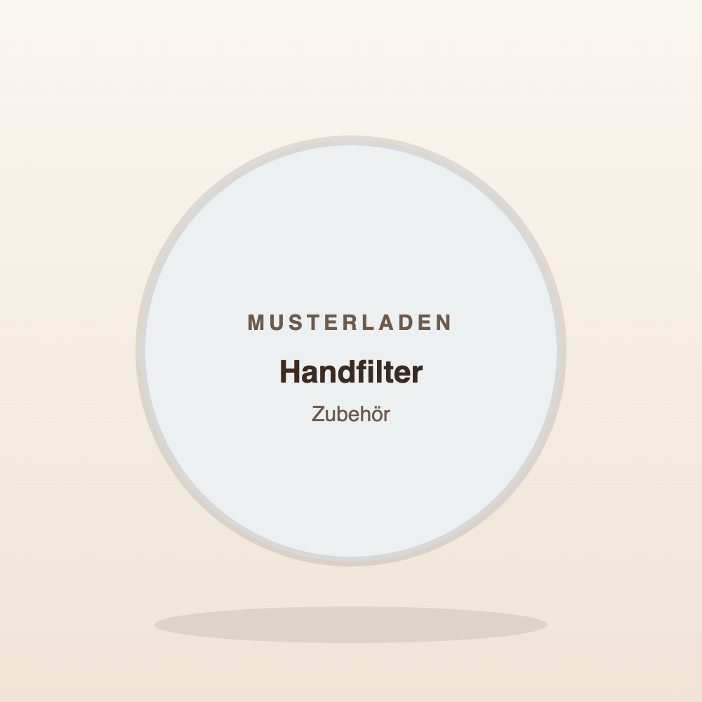 Handfilter aus Porzellan