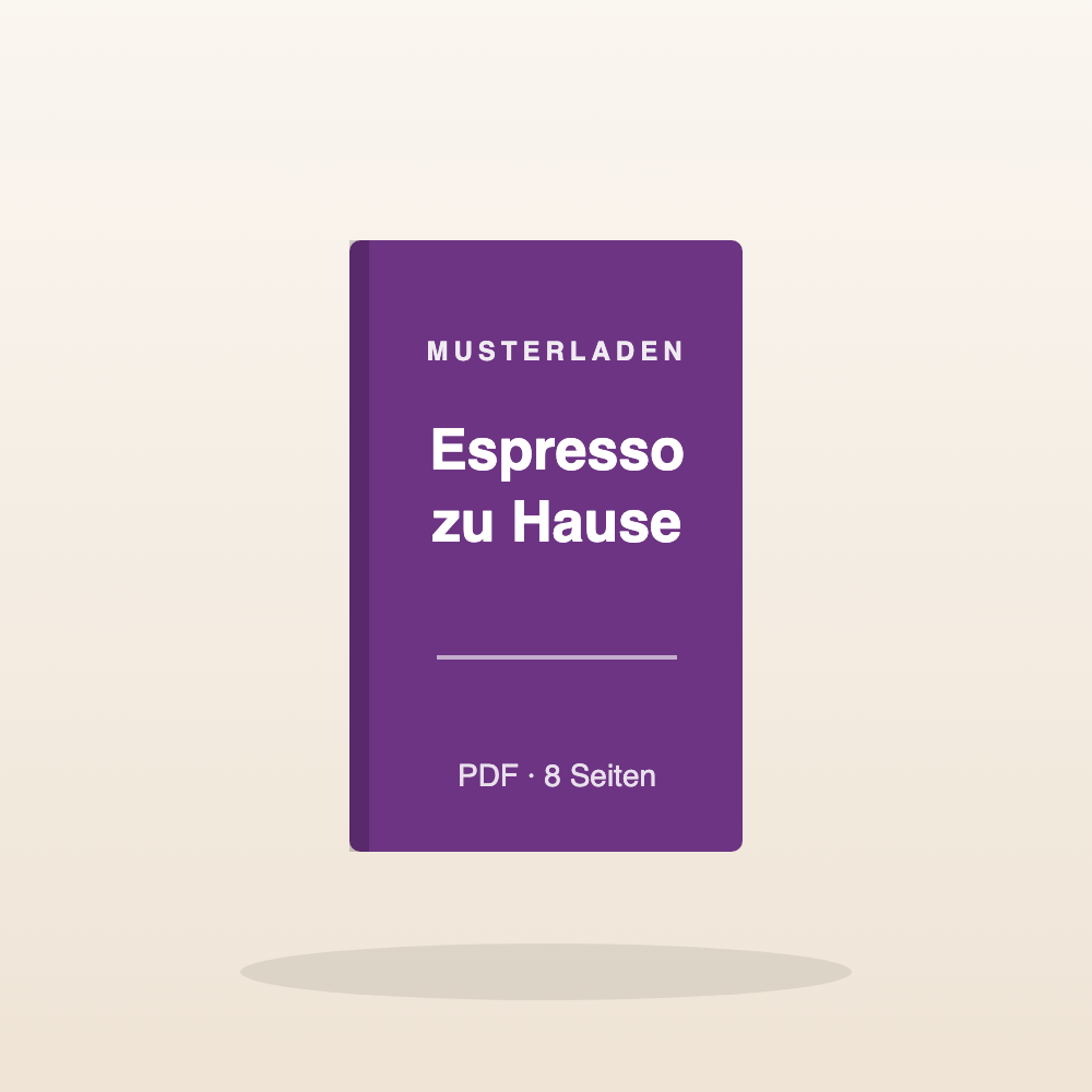 Kaffee-Kurs „Espresso zu Hause“