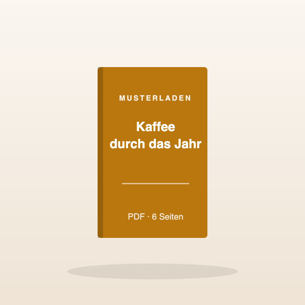 Rezeptheft „Kaffee durch das Jahr“